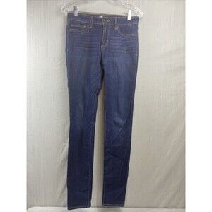 LEVI'S 711 Skinny Leg Dark Wash Blue Denim Jeans Women's Size 27 Waist